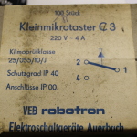 C3 Kleinmikrotaster Robotron