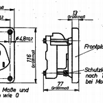 TGL 16563 Motorschutzschalter mit Frontplatte